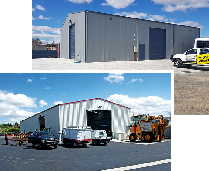 Aussie Made Customisable Commercial Sheds for Sale Desktop