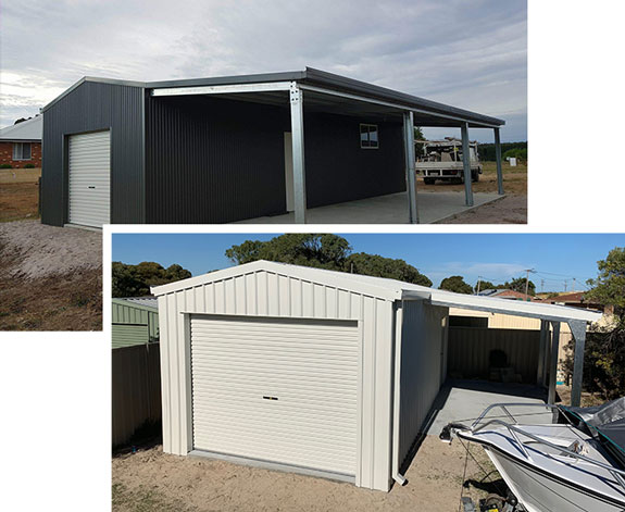 Practical Durable Sheds with Awnings Mobile