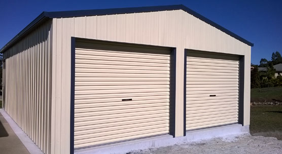 Residential 2 Garage Classic Cream Garage