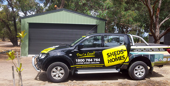 Skillion or Gable Roof Double Garages Mobile