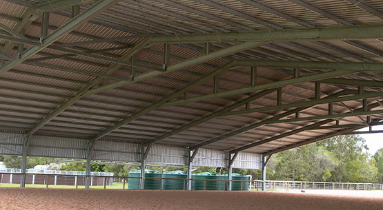 arena horse riding cover zincalume 2