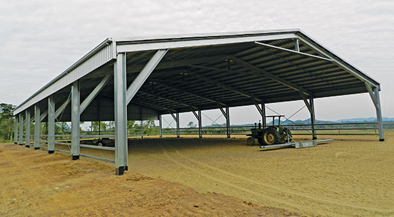 arena horse riding cover zincalume
