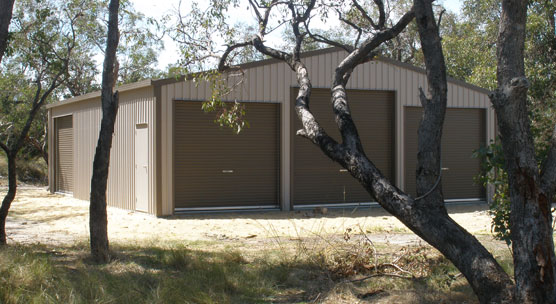 barossa triple colorbond garage