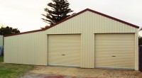 beechworth garage with workshop red cream