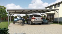 carport skillion roof triple bay