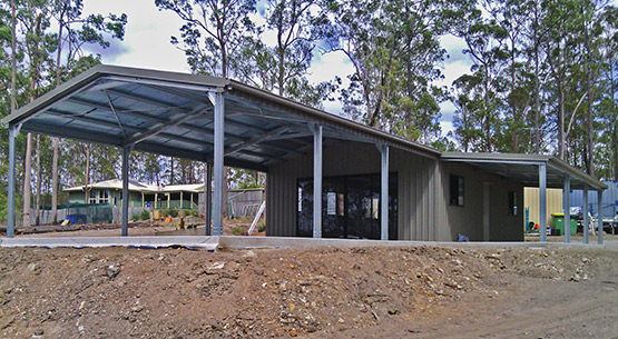 garaport with lean to