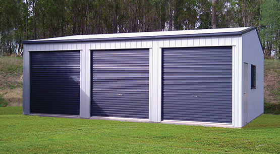 residential 4 triple garage grey