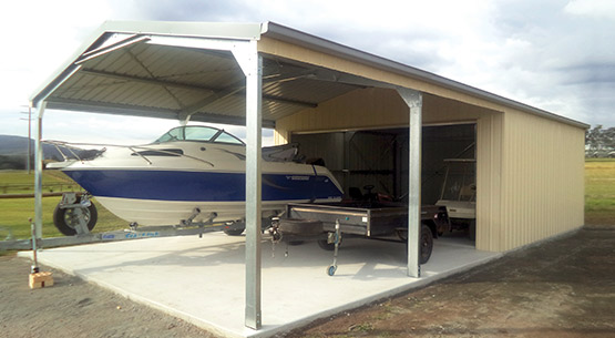 residential 6 garaport boat trailer