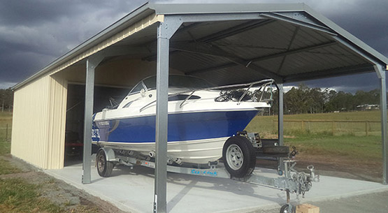 residential 6 garaport boat