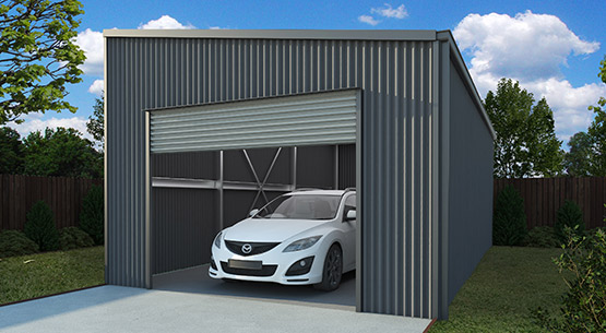 single skillion garage