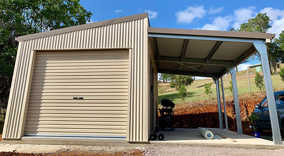 skillion garage with carport leanto v2