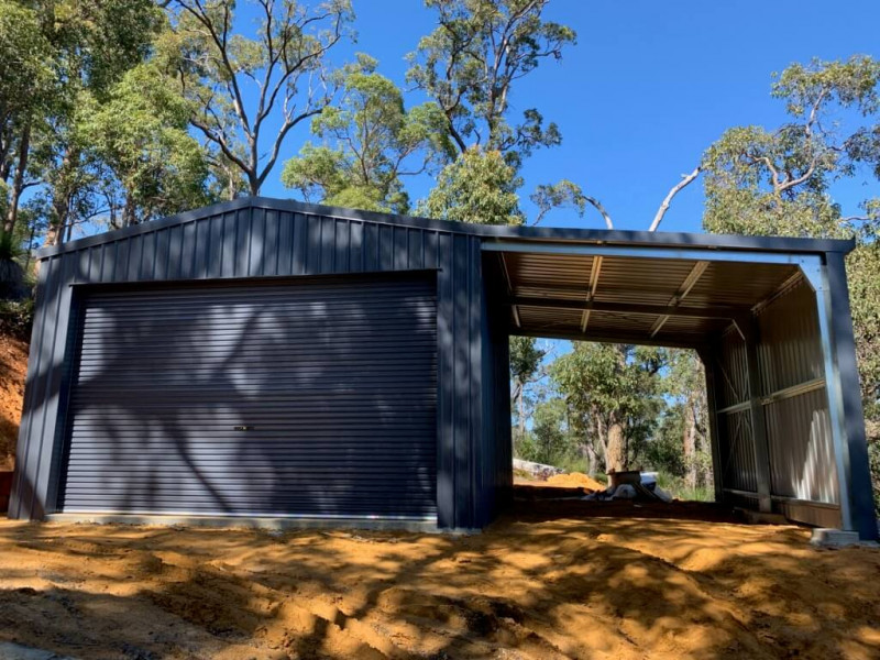 Sheds n Homes Perth Garage with lean to 4